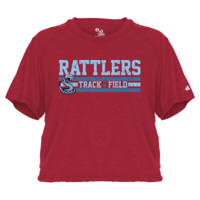 Ladies Triblend Crop Tee - Rattlers 2 Thumbnail