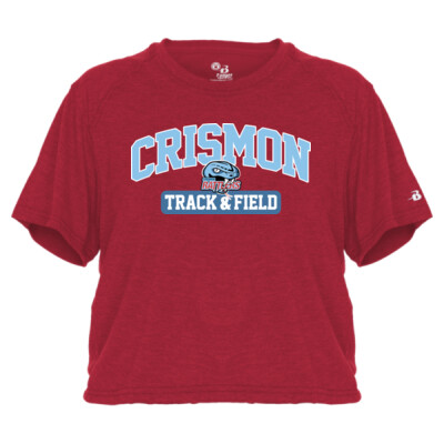 Ladies Triblend Crop Tee - Crismon Thumbnail